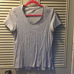 Grey V-Neck T-Shirt